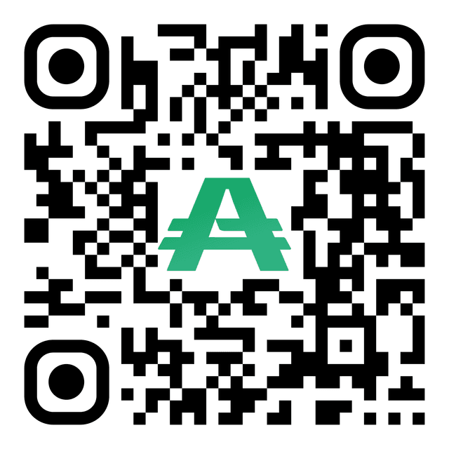 Scan QR code to download Alwan app